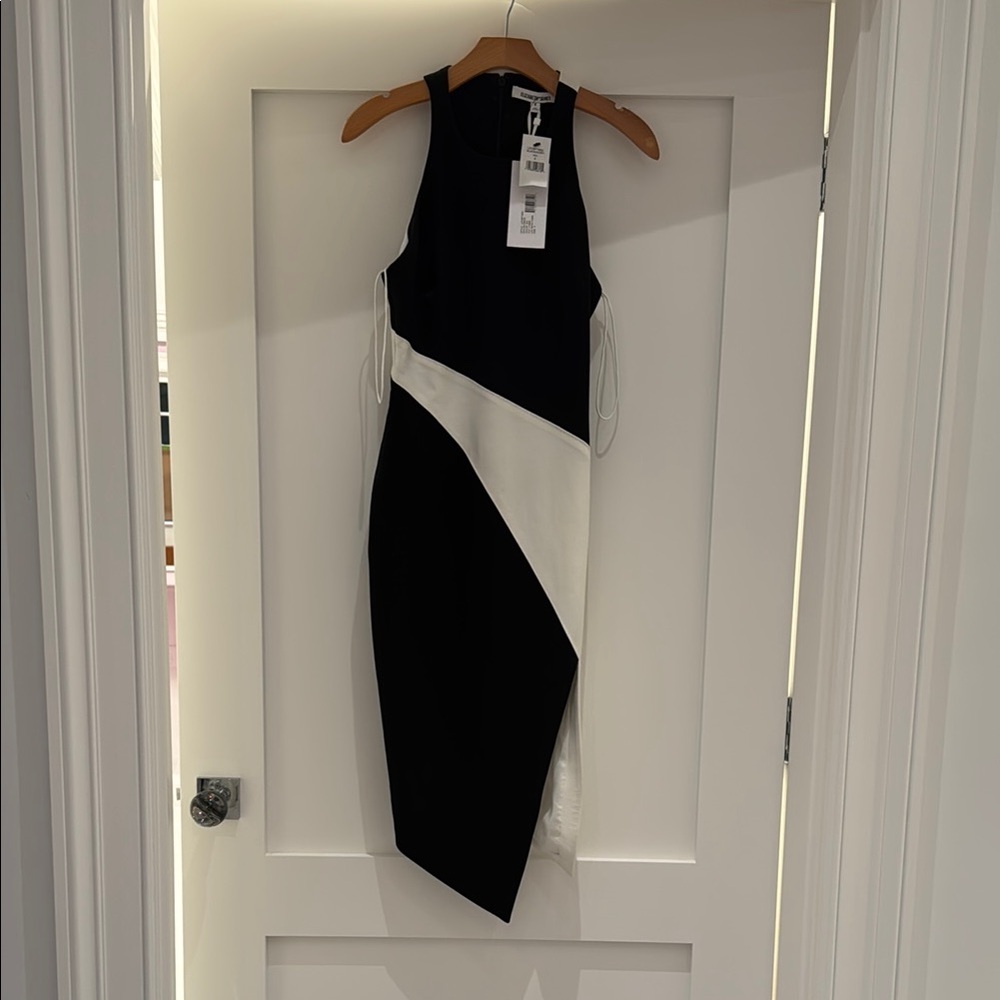 Elegant Black and White Dress